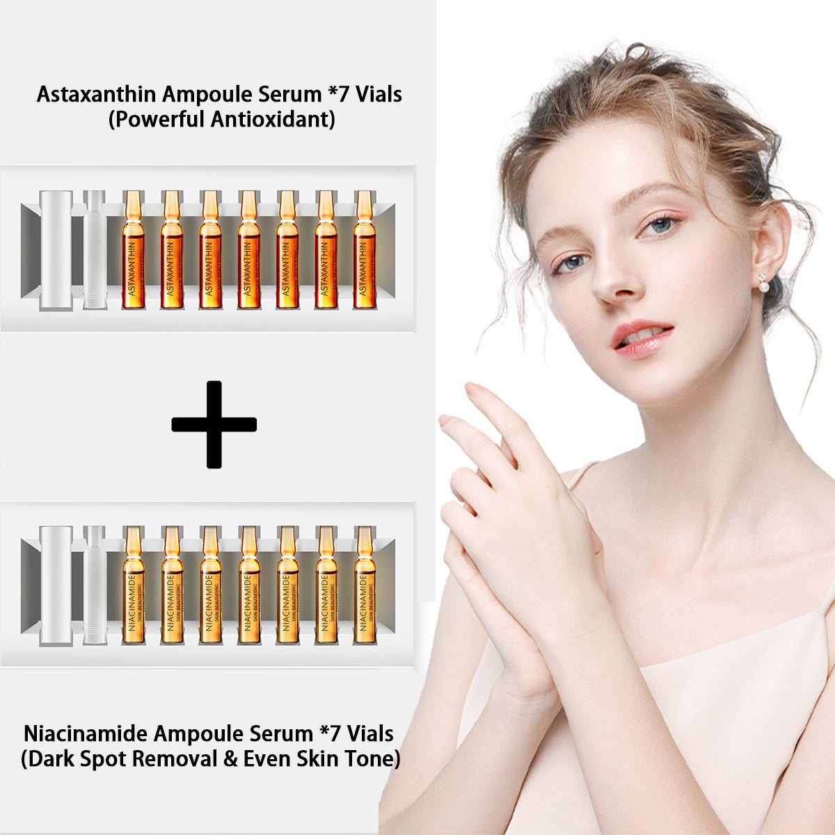 High-Concentration Ampoule Serum - Comprehensive Skincare Set Targeting Dark Spots, Anti-Wrinkle, and Soothing Sensitive Skin